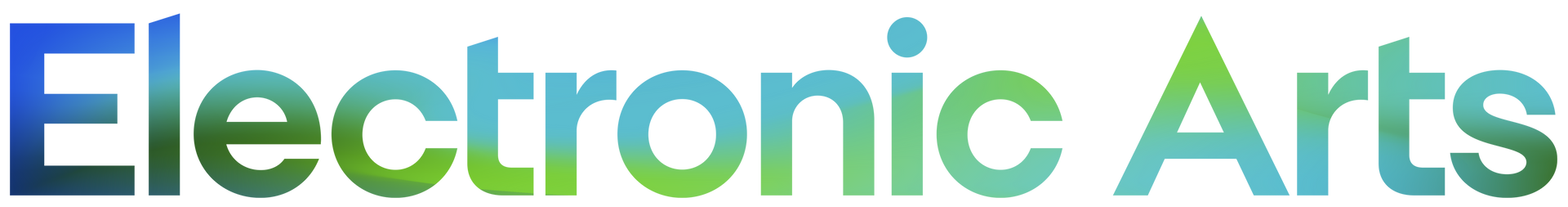 Landscape Electronic Arts wordmark logo in multicolours
